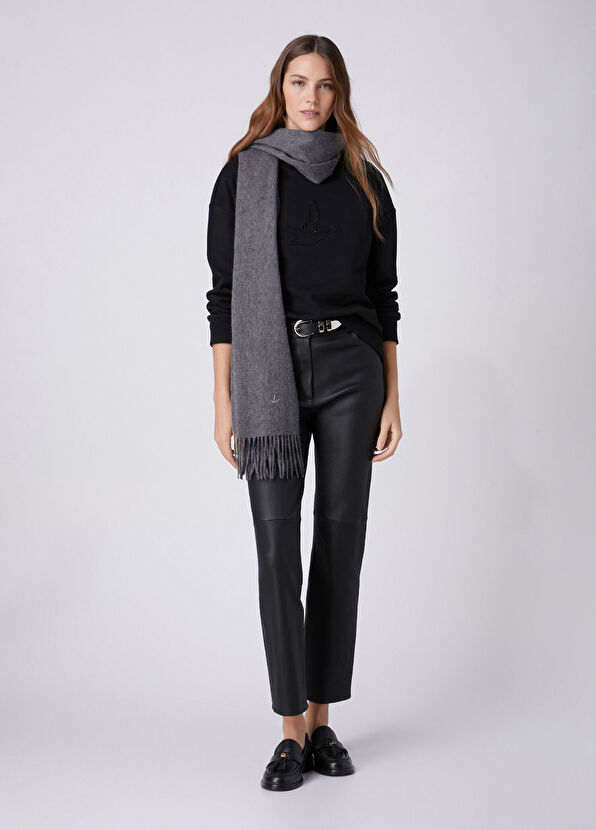 Beymen Club Black Logo Embroidered Sweatshirt - 3