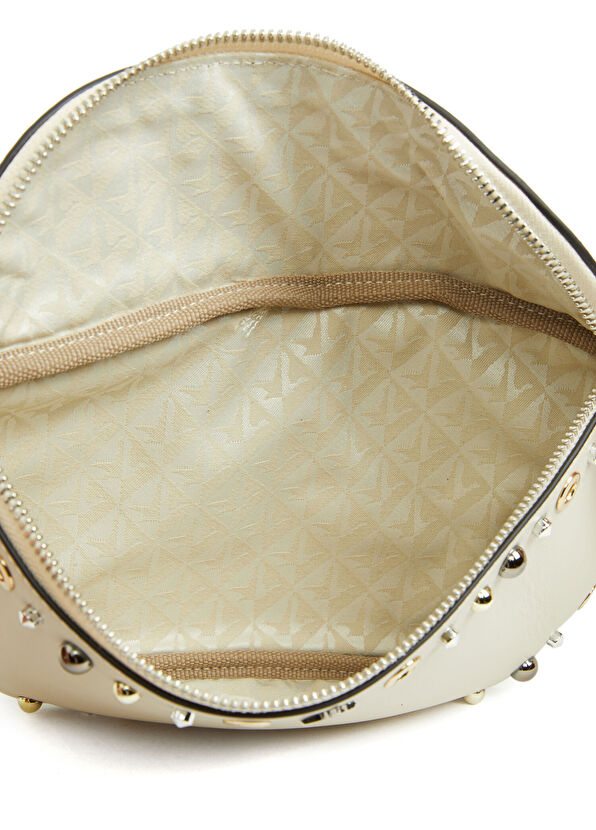 Beymen Club Ecru Stud Women's Leather Waist Bag - 4