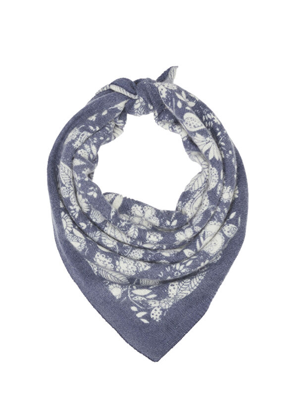 Beymen Club Navy Blue Patterned Women's Cashmere Shawl - 2