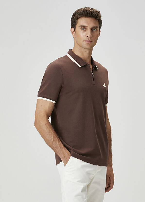Beymen Club Beige Brown Polo T-Shirt - 2