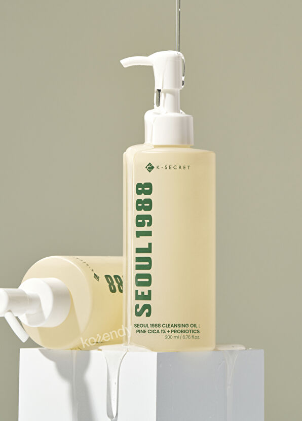 K-Secret Seoul 1988 Cleansing Oil Pine Cica 1% + Probiotics Siyah ve Beyaz Nokta Önleyici Arındırıcı Çam Cica Kompleksli Temizleme Yağı 200 ml - 2
