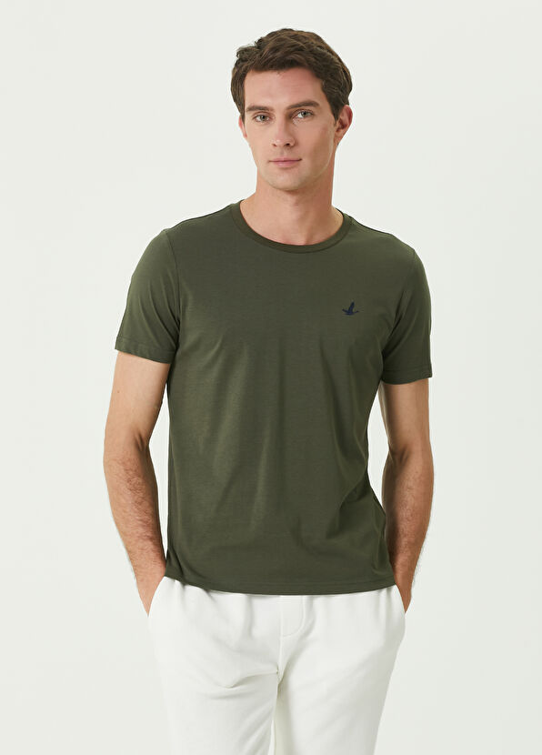 Beymen Club Khaki Basic T-Shirt - 1