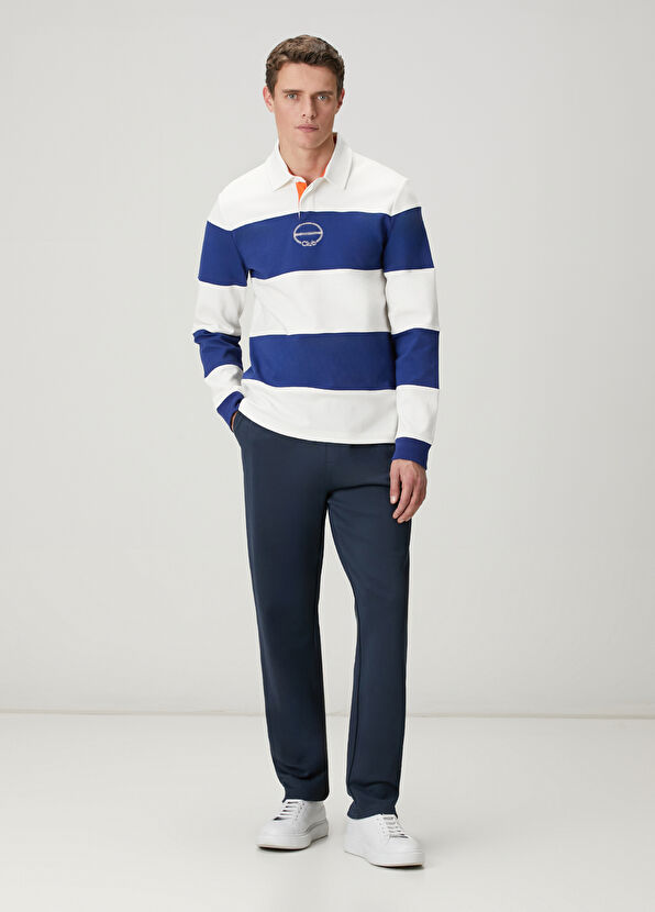 Beymen Club Lacivert Beli Kordonlu Interlock Eşofman Altı - 1