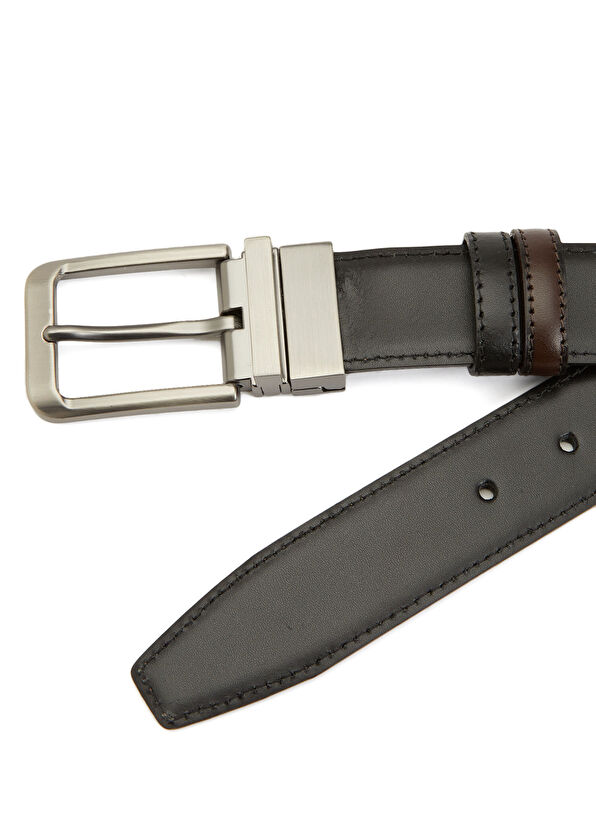 Siyah Erkek Deri Kemer - Görsel 3