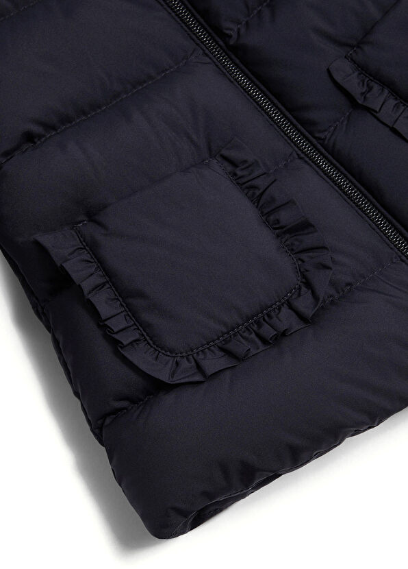 Moncler Lacivert Kız Çocuk Parka - 4