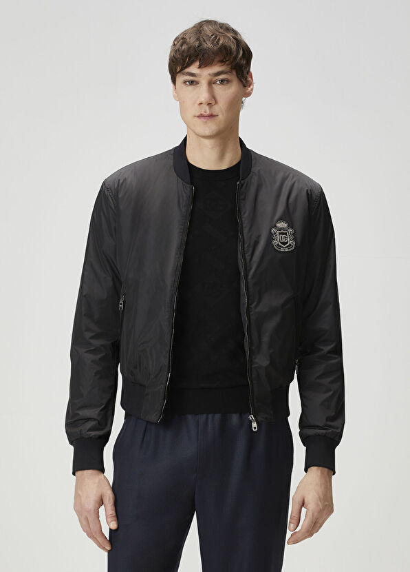 Siyah Bomber Mont - Görsel 2