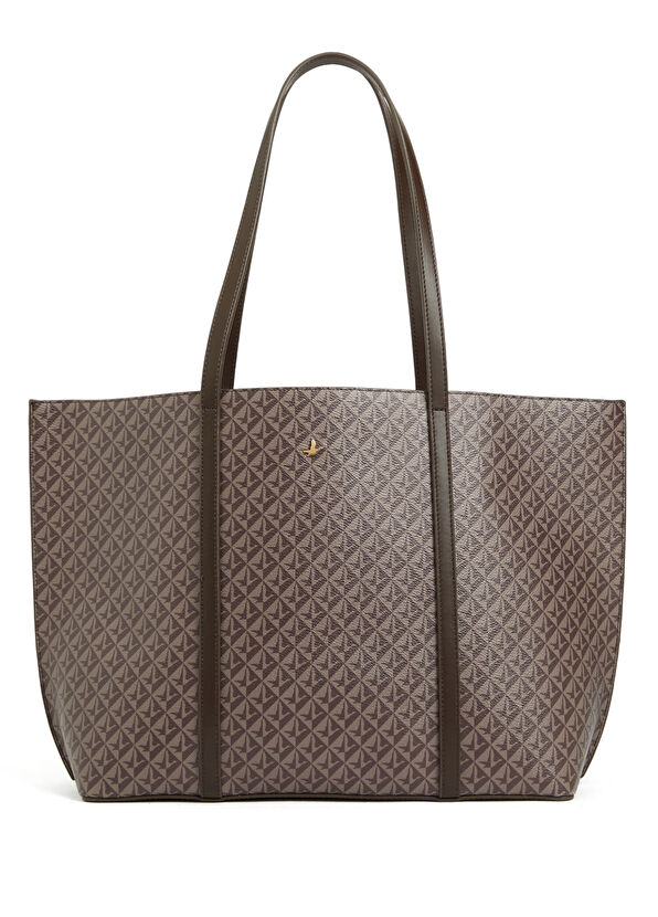 Beymen Club Picollo Siyah Monogram Kadın Alışveriş Çantası - 1