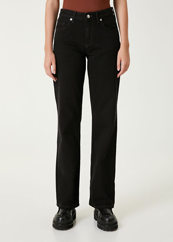 Beymen Club Black Wide Leg Jeans - 2