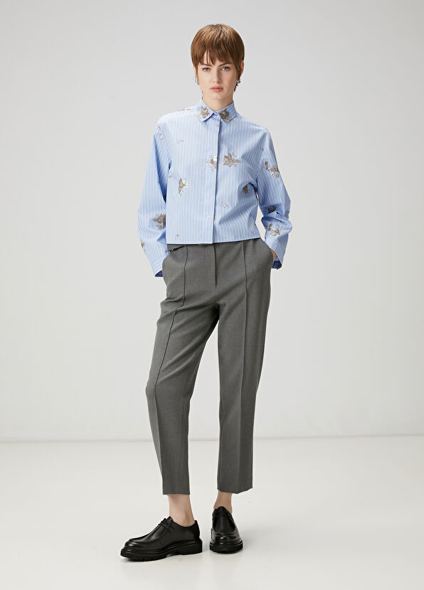 Beymen Club Grey Belted Trousers - 2