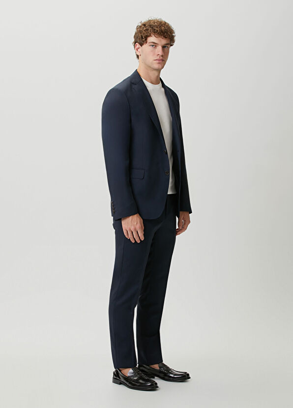 Beymen Club Navy Blue Classic Fine Wool Suit - 3