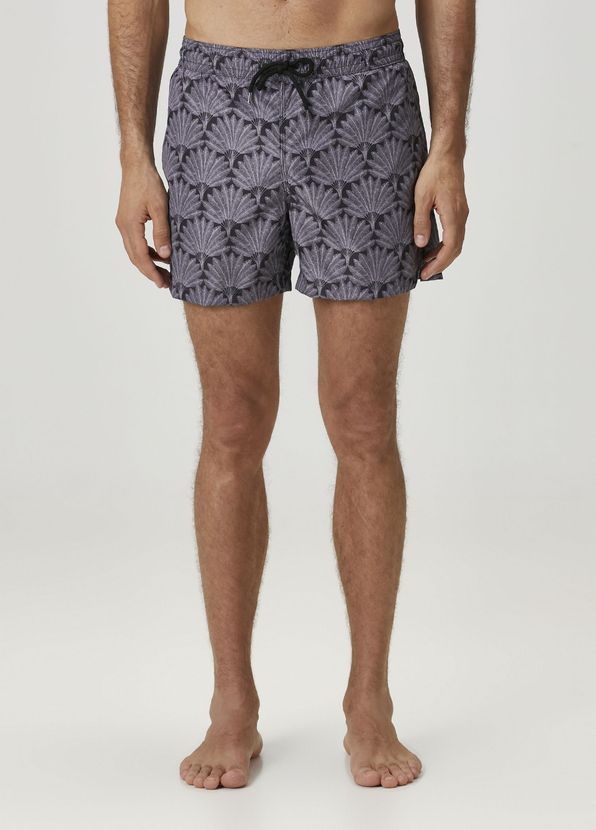 Beymen Collection Black Leaf Print Swimsuit Shorts - 2