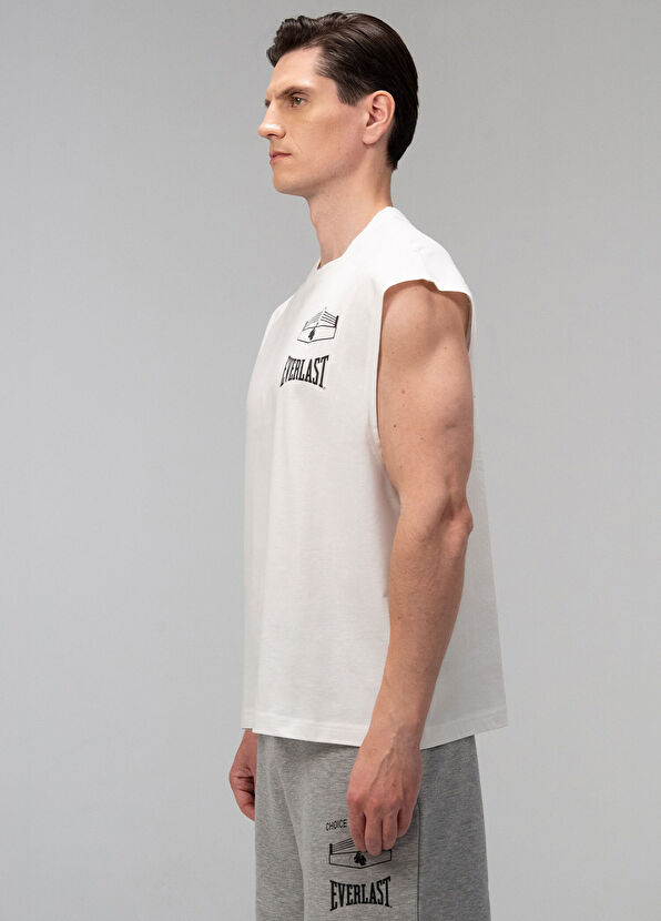 Everlast Choice Of Champs Comfort Fit Beyaz Kısa Kolsuz Erkek T-shirt - 3
