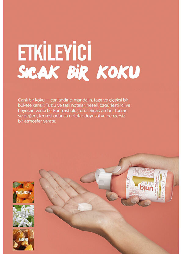 Revlon UniqOne Curls Kıvırcık Dalgalı Saçlar İçin Nemlendirici Şampuan 230 ml - 2