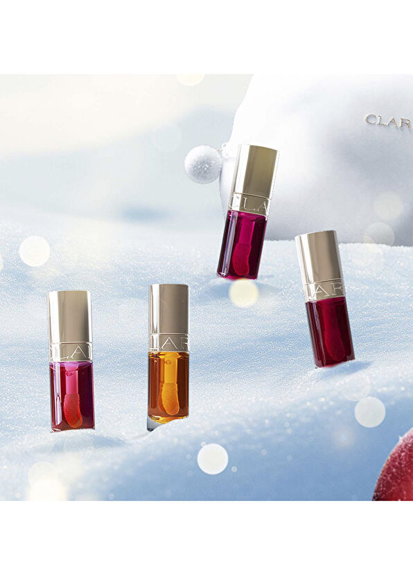 Clarins Lip Comfort Oil New Year's Lip Care and Make-up Set - 4