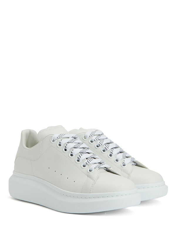 Alexander McQueen White Men's Leather Sneakers - 2