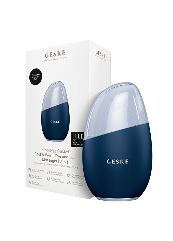 Geske Cool & Warm Eye and Face Massager Lacivert 7'si 1 Arada Serin ve Sıcak Göz ve Yüz Masaj Aleti  - 3