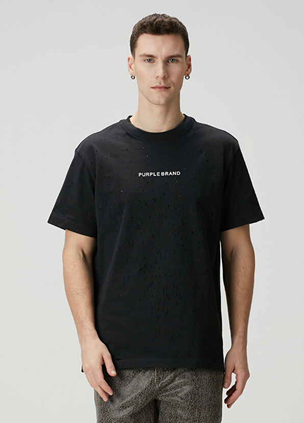 Purple Brand Siyah T-shirt - 1