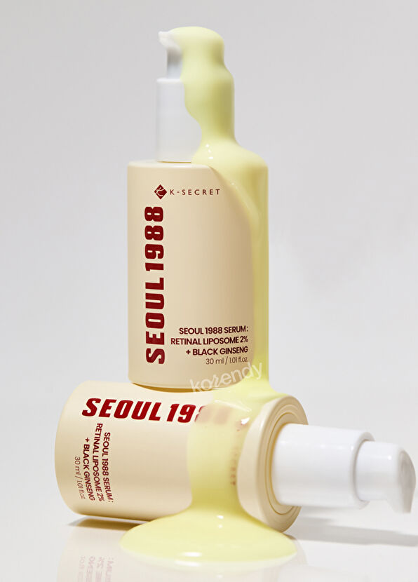 K-Secret Seoul 1988 Serum Retinal Liposome 2% + Black Ginseng İnce Çizgi ve Leke Karşıtı Pürüz Önleyici %2 Retinal Lipozom + Siyah Ginsengli Cilt Serumu 30ml - 2