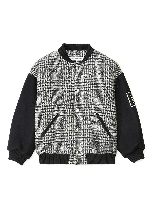 Dolce&Gabbana Çok Renkli Logo Detaylı Erkek Çocuk Yün Ceket - 1
