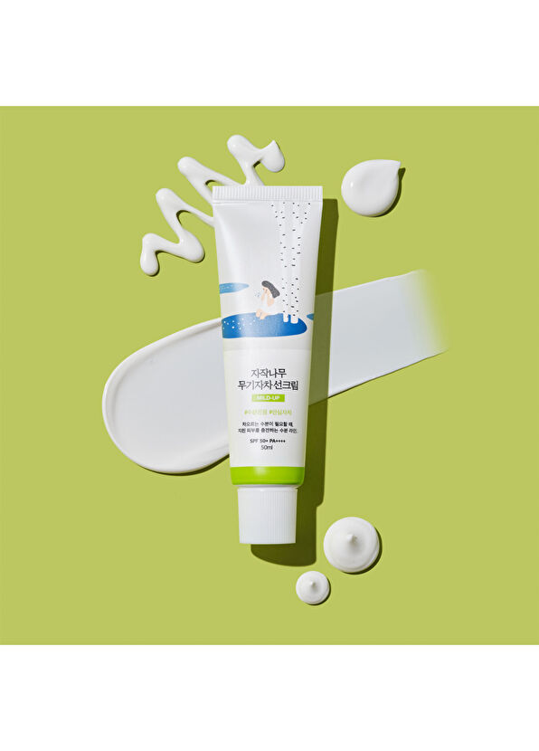 Round Lab Birch Juice Mild-Up Sunscreen Cilt Tonu Eşitleyici Nemlendirici Huş Ağacı Özlü Mineral Güneş Kremi 50 ml - 2