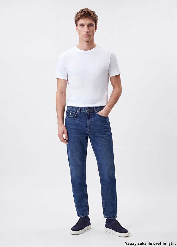 Beymen Club Tapered Fit Blue Jeans - 1