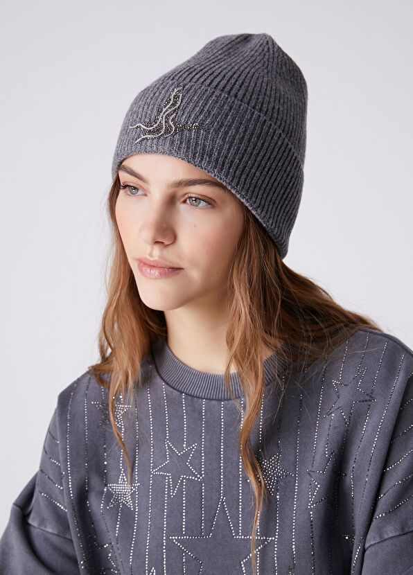 Beymen Club Anthracite Women's Wool Beret - 2