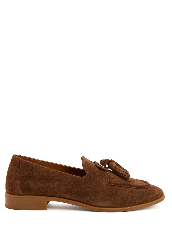 Beymen Club Light Brown Women's Suede Loafer - 1
