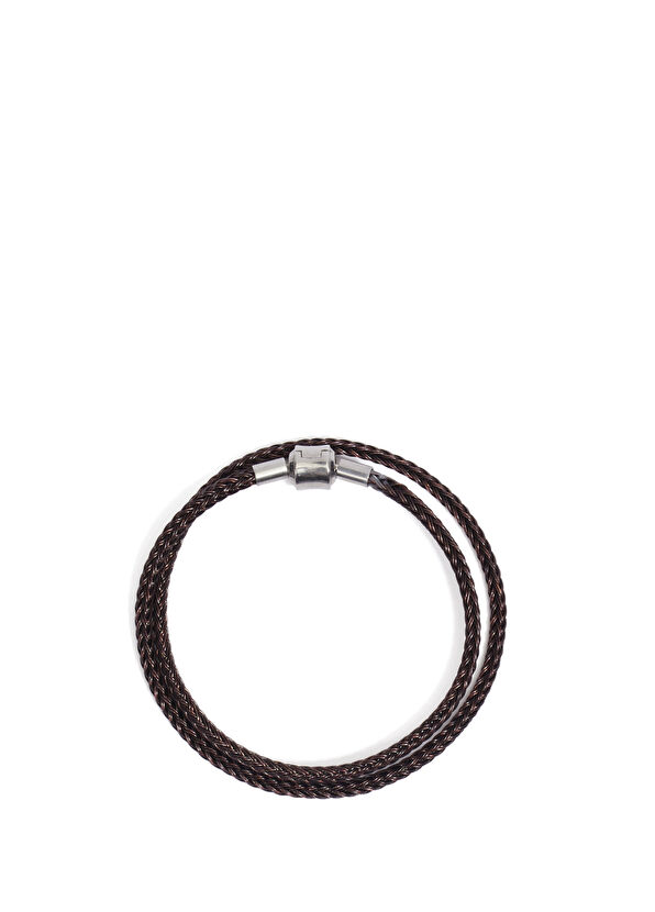 Beymen Club Brown Men's Leather Bracelet - 2