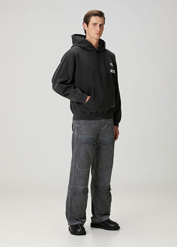 Cole Buxton Balearic Navy Blue Hooded Sweatshirt - 2