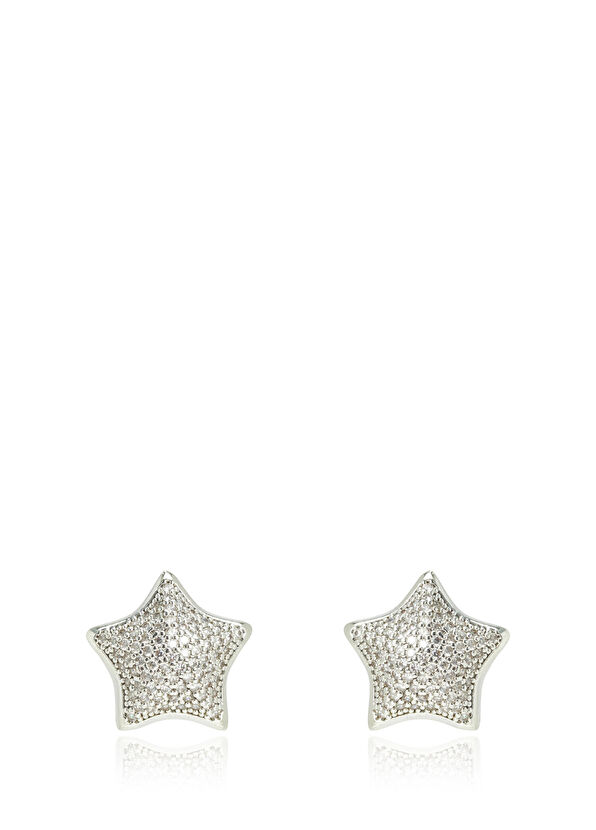 Beymen Club Silver Yıldız Zirkon Kadın Küpe - 1