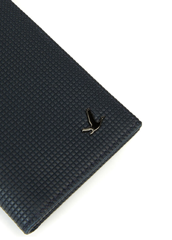 Beymen Club Lacivert Kare Dokulu Erkek Deri Kartlık - 4