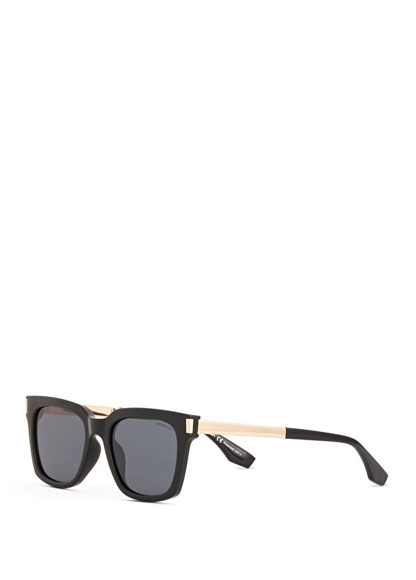 Despada DS 2373 C1 Siyah Altın Rengi Asetat Metal Unisex Güneş Gözlüğü - 2