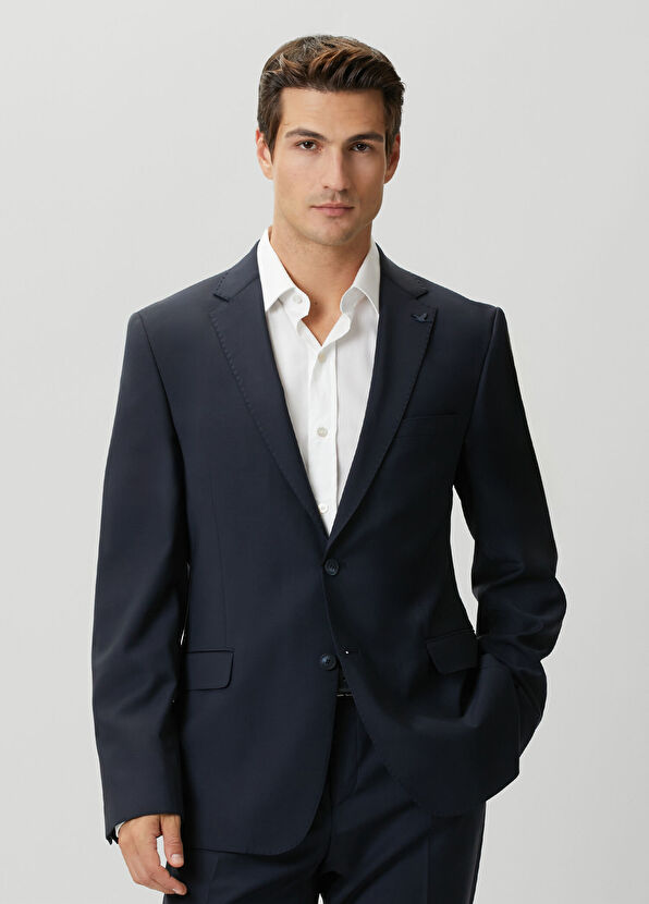 Beymen Club Navy Blue Wool Suit - 2