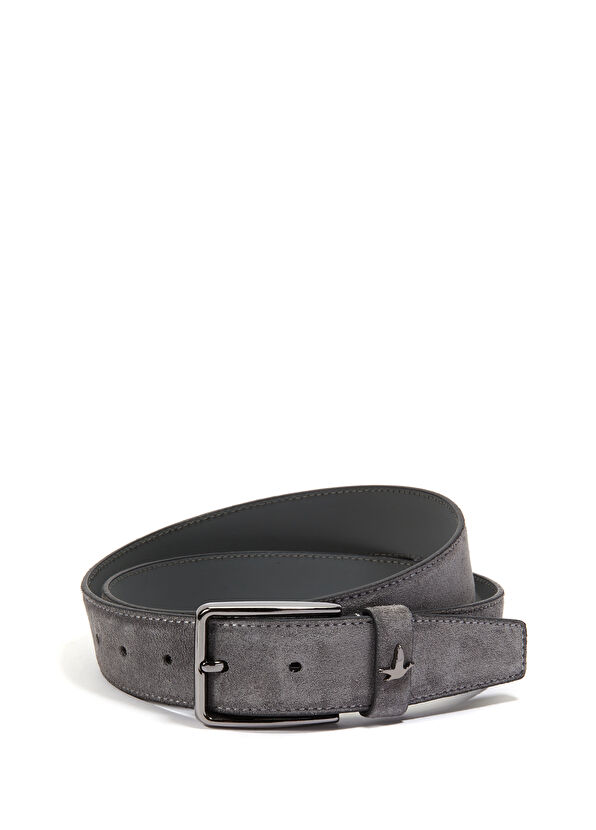 Beymen Club Antrasit Erkek Süet Kemer - 1