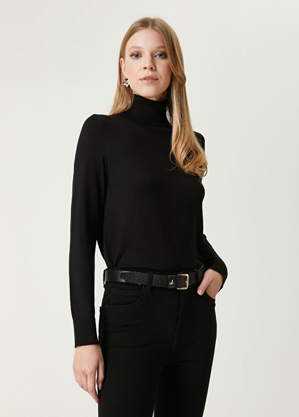 Beymen Club Black Logo Embroidered Knitwear - 1