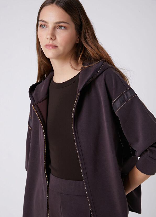 Beymen Club Plum Chain Detailed Hoodie - 2