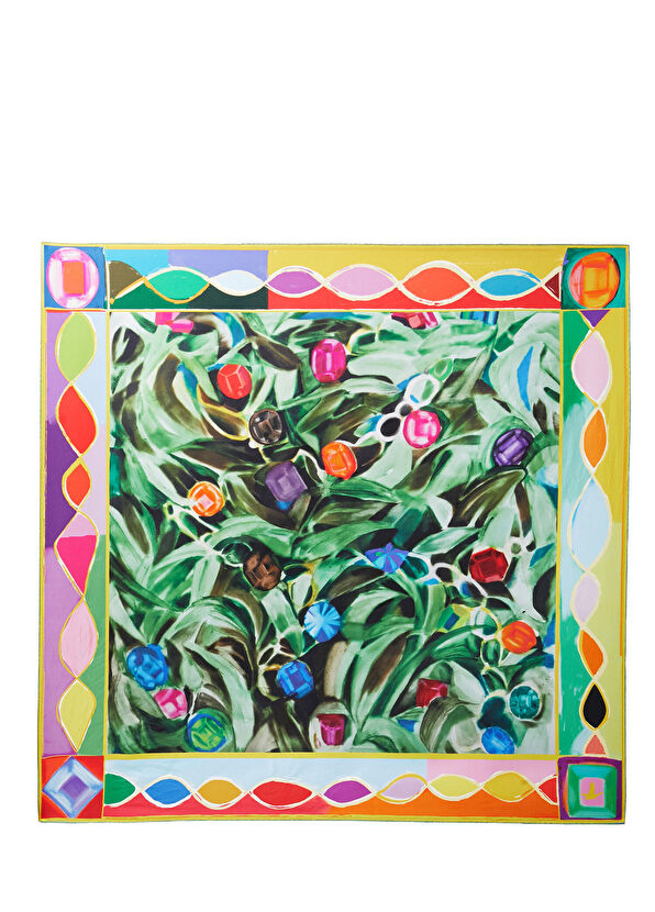 Beymen Club Art Collaboration Çağla Ulusoy Diamond İpek Eşarp - 2