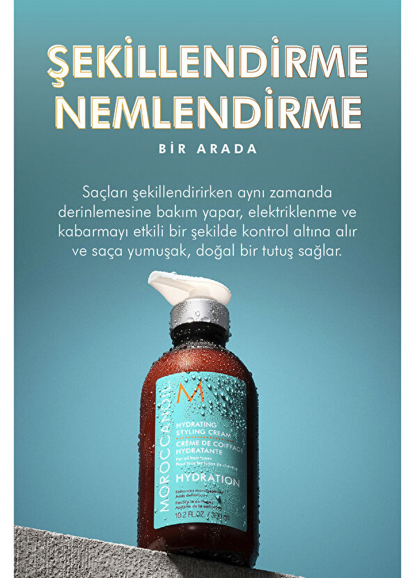 Moroccanoil Mo Hydrating Sytling Nemlendirici Saç Kremi 300 ml - 4