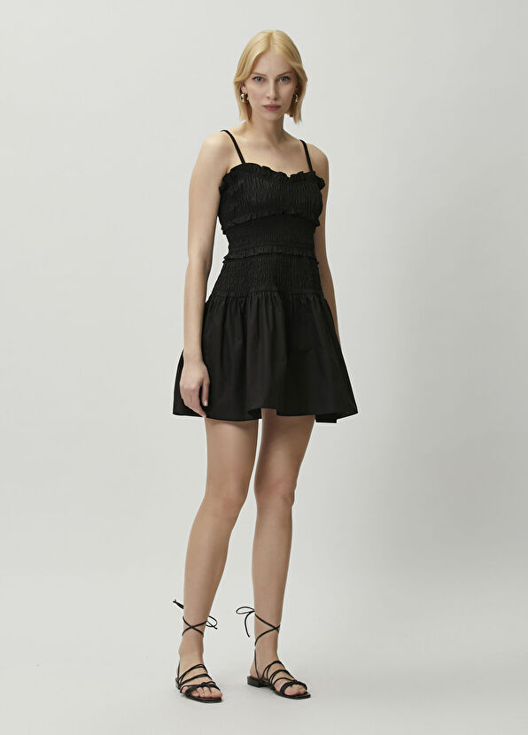 Michael Michael Kors Black Ruffled Mini Dress - 1