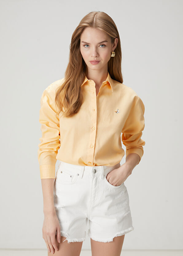 Beymen Club Orange Oxford Shirt - 1