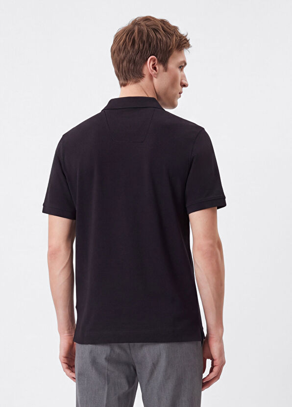 Beymen Club Comfort Fit Siyah Polo Yaka T-shirt - 4