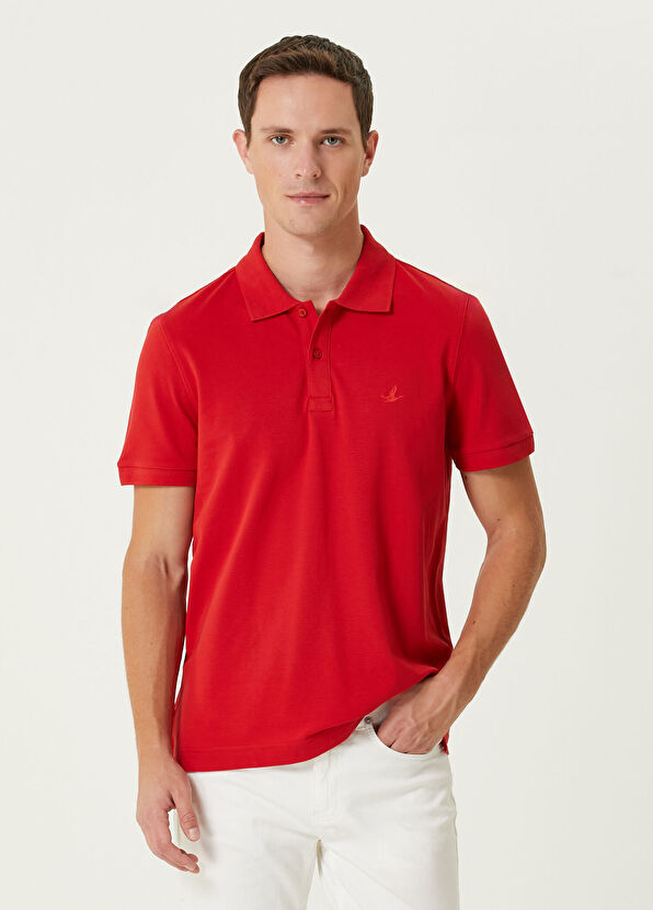 Beymen Club Red Polo Neck T-Shirt - 1