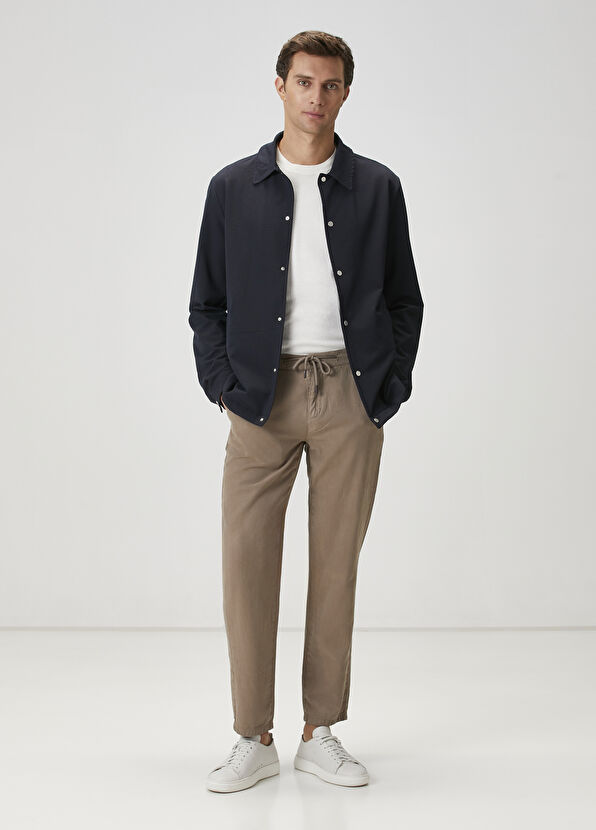 Beymen Club Navy Blue Embossed Textured Outer Shirt - 2