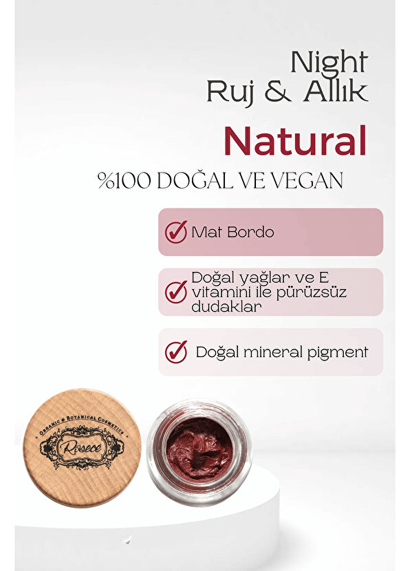 Rosece Night Işıltılı B50 Krem Ruj Allık - 2