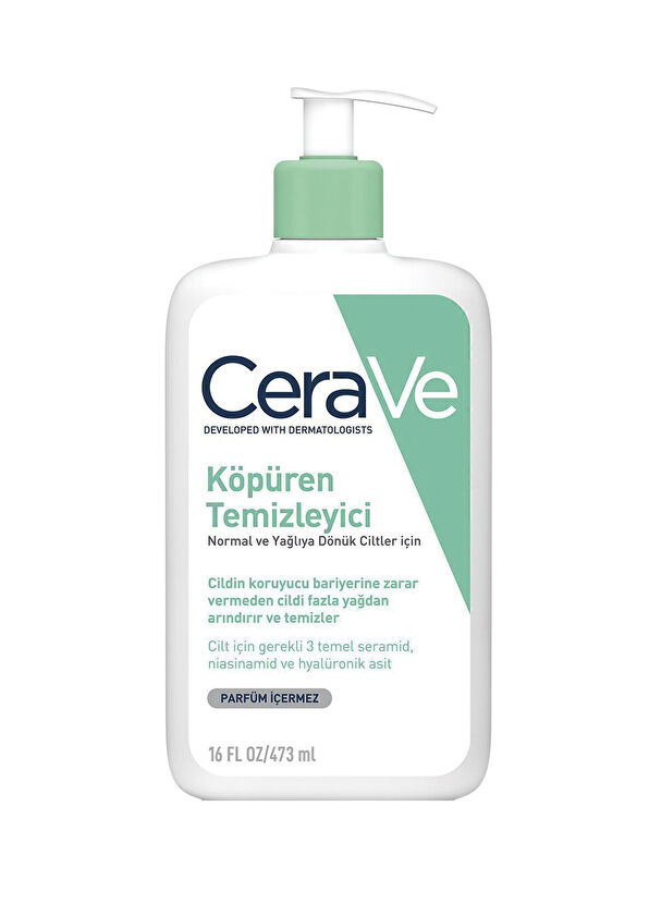 CeraVe Arındırıcı Köpüren Jel Yüz Temizleyici 473 ml - 1