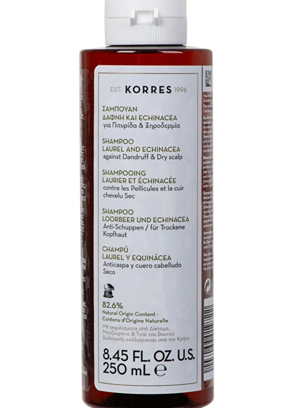 Korres Laurel Echinacea Shampoo Against Dandruff + Dry Scalp Anti-Dandruff Shampoo 250 ml - 4