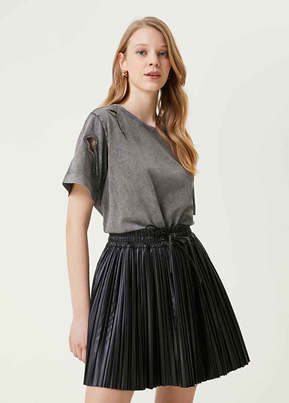 Beymen Club Grey Stone Detail T-shirt - 1