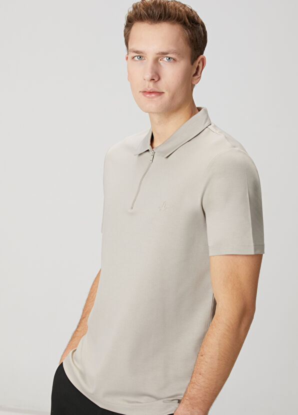 Beymen Club Comfort Fit Bej Polo Yaka T-shirt - 2