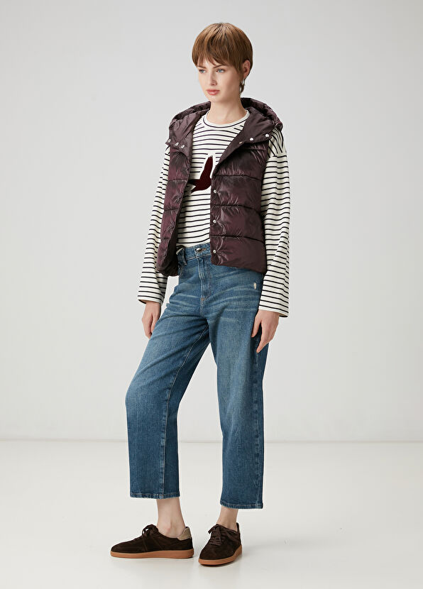 Beymen Club Plum Quilted Puffer Vest - 2