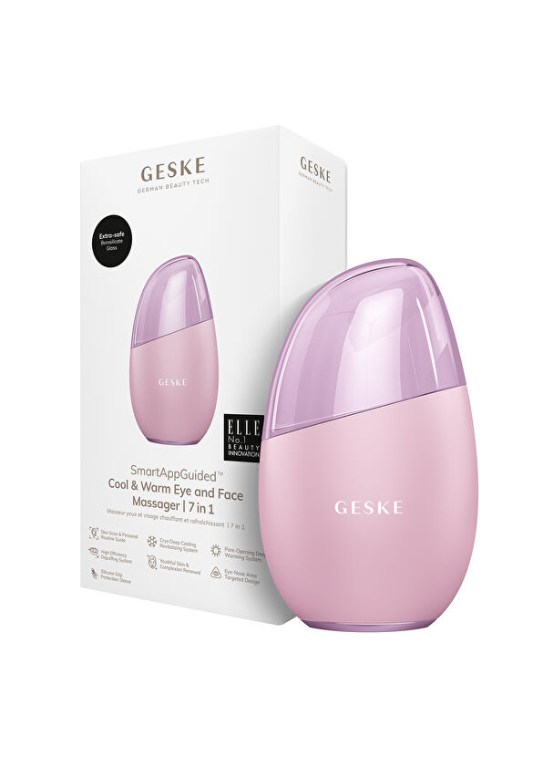 Geske Cool & Warm Face Massager Pembe Soğutma ve Isıtmalı Yüz Masaj Aleti  - 3
